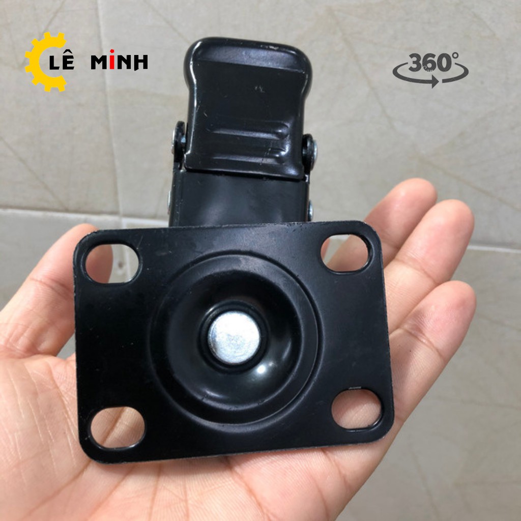 Bộ 4 Bánh Xe Đẩy Hàng Mini Loại Tốt - 4cm, 5cm - Có khóa Chống Trượt