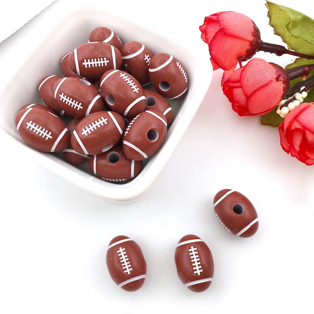 Bộ 50 Hạt Nhựa Nhiều Màu Hình Quả Bóng Thể Thao