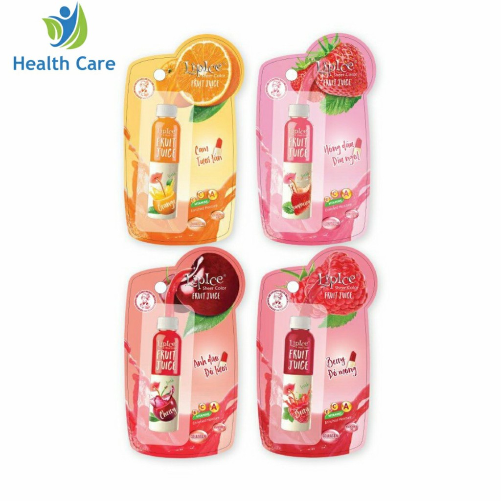 Son dưỡng có màu Lipice Sheer Color Fruit Juice 4g