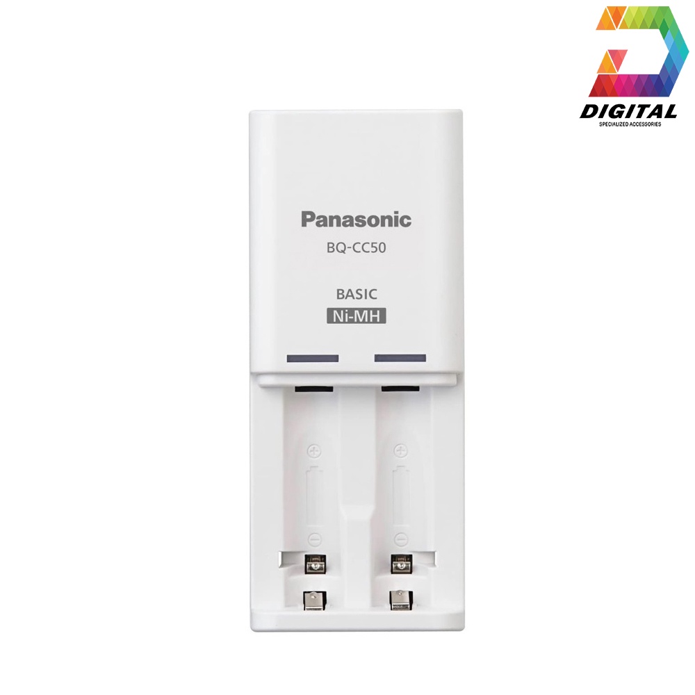 Combo Bộ Dock Sạc &amp; 2 Pin Sạc AA Panasonic Eneloop BQ-CC50 Chính Hãng