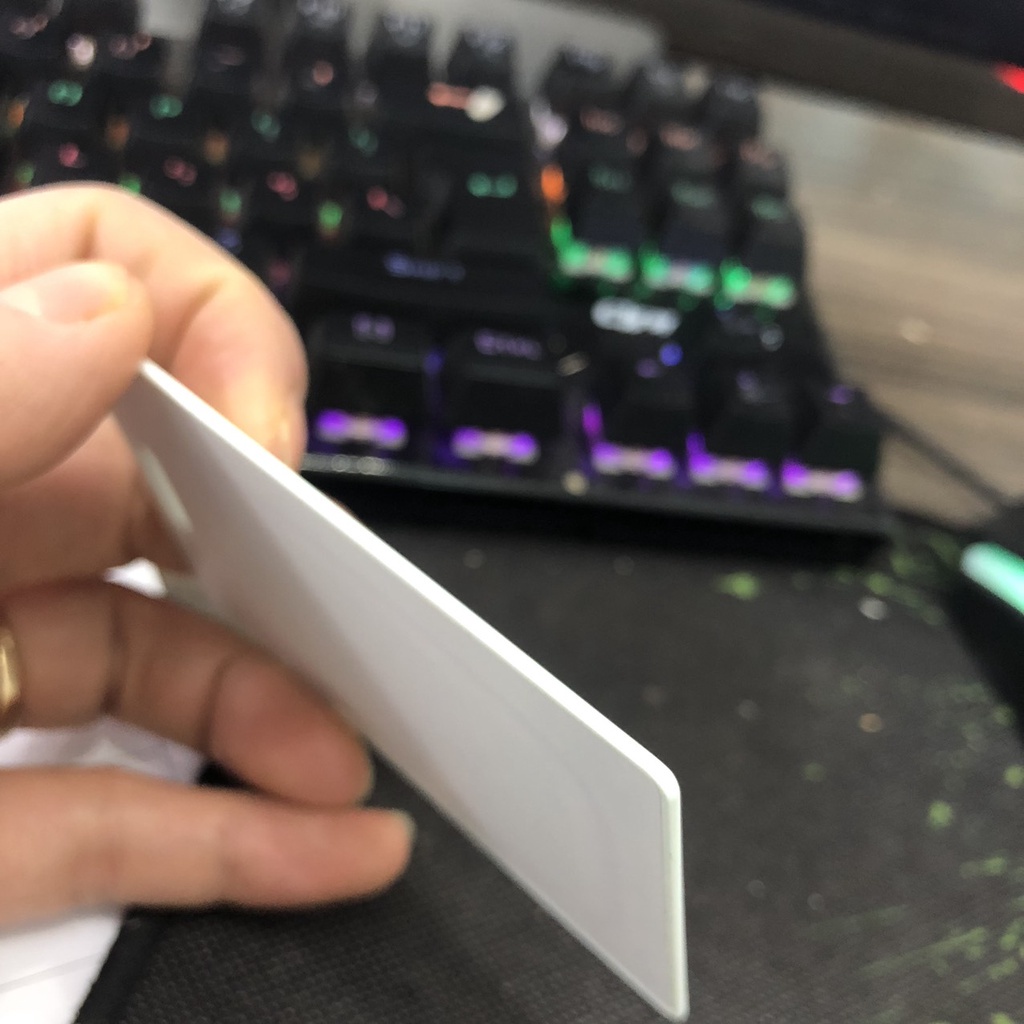 Thẻ chấm công bằng từ loại dầy 18 số, loại dày 1.8mm -thẻ ID chip TK4100 dùng làm thẻ nhân viên, thang máy ...dc4733