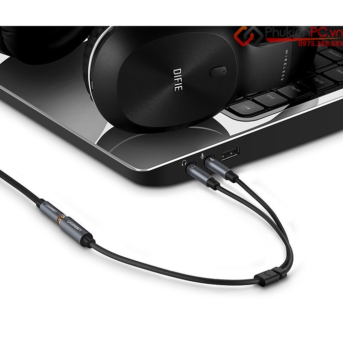 Cáp Gộp Loa⚡️Dây Cáp Gộp Dây Loa 2 Vào 1 Audio Và Mic 3.5mm⚡️Loại Tốt.Jack Gộp Tai Nghe 3.5 Bọc Chống Đứt⚡️Cbrand