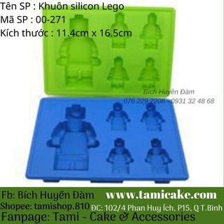 Khuôn Silicon Rau Câu Hoa Nổi - Khuôn Lego