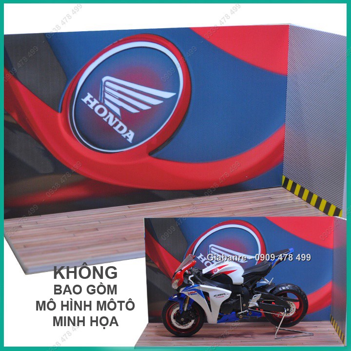 Mô Hình Garage Xe Motor Handmade Tỉ Lệ 1:12 - Không Bao Gồm Moto - 7045.9