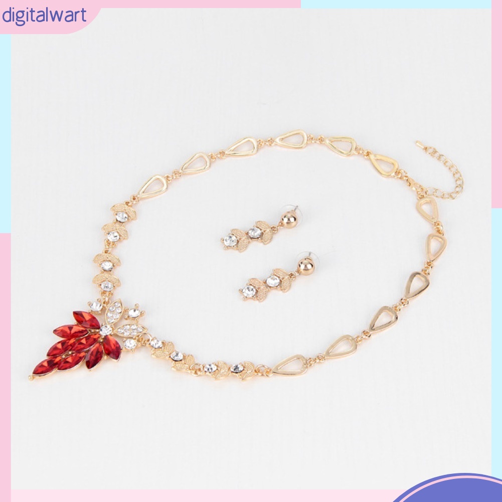 Bộ trang sức đính kim cương giả hình chùm nho sang trọng cho nữ