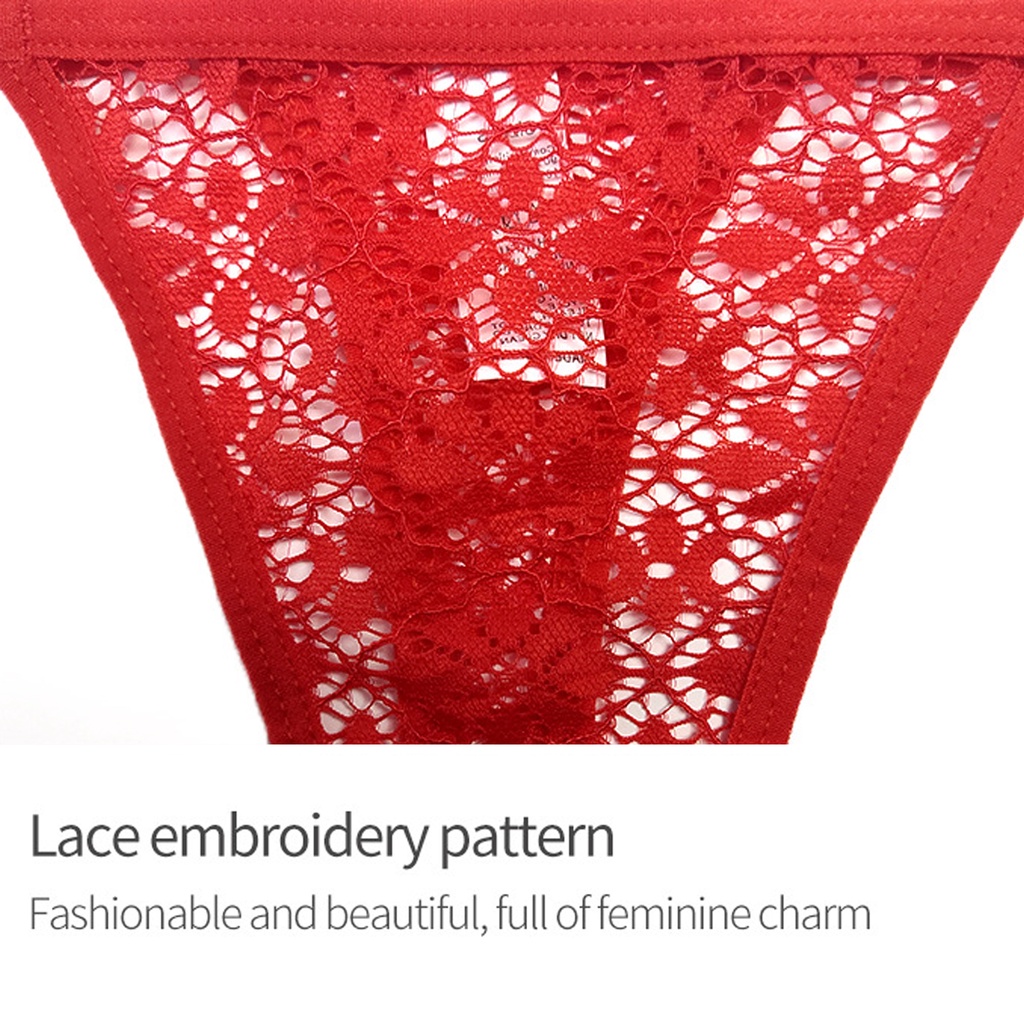 Quần Lót Lọt Khe Phối Ren Mỏng Mềm Mại Quyến Rũ Cho Nữ Mặc Hàng Ngày