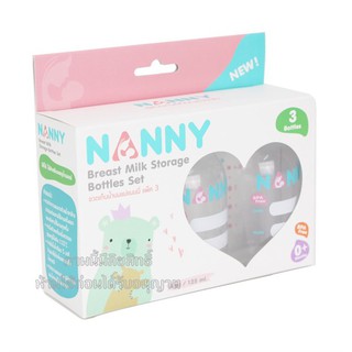 [Có Video Thật] Bình Trữ Sữa Nanny Thái Lan 125ml Nhựa An Toàn Không Độc Hại Có Thể Tiệt Trùng