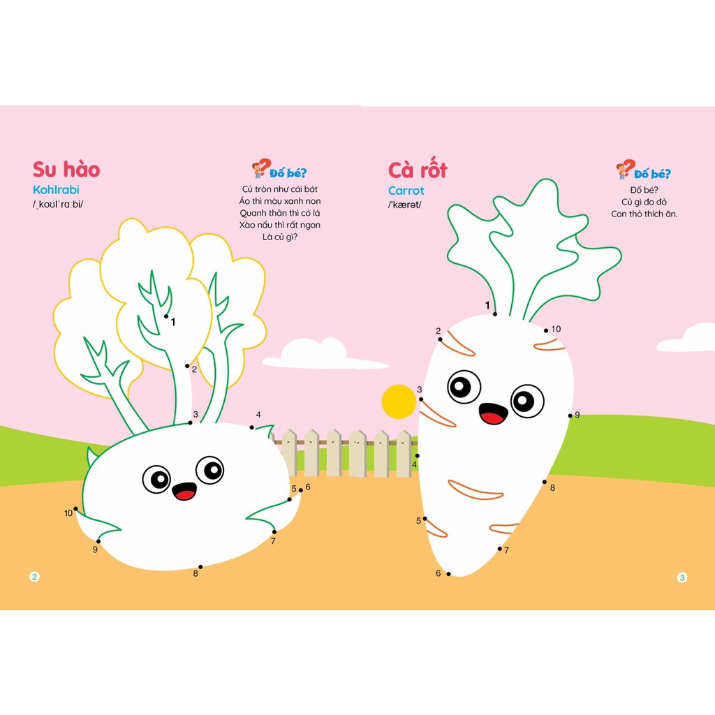 Sách - Bộ Tô Màu Nối Số - Giải Đố Thông Minh dành cho trẻ từ 2-6 tuổi