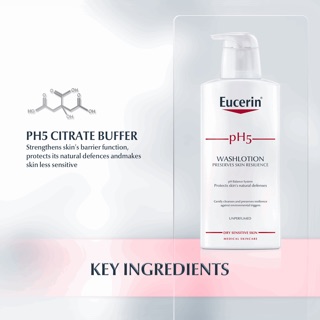 Sữa tắm dưỡng ẩm không mùi Eucerin pH5 Wash Lotion Unperfumed