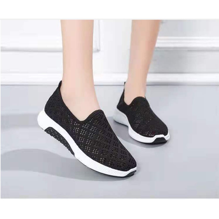 Giày Lưới Nữ Đế Bằng Thoáng Khí Siêu Êm Chân QA830