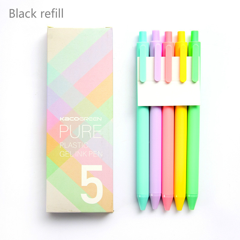 Set 5 Bút Viết Mực Gel Ngòi 0.5mm