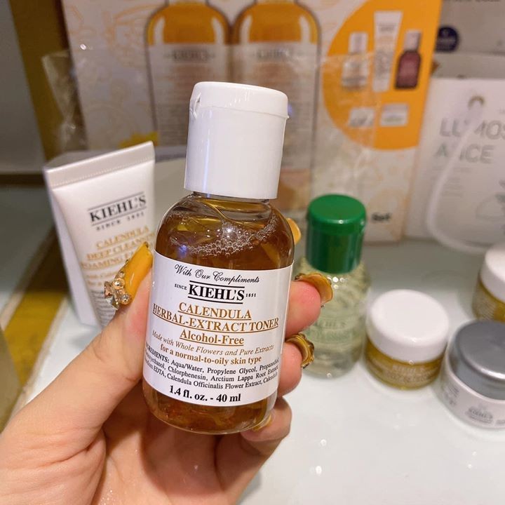 Toner Hoa Cúc Kiehl's Calendula Herbal Extract Alcohol - Nước Hoa Hồng Kiehls Hoa Cúc - Nước Cân Bằng Kiehl