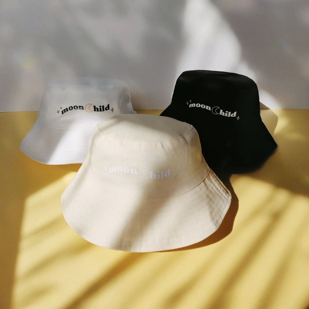 Mũ bucket vành cụp in 'Moonchild You Shine' - RM BTS hai mặt