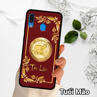 Ốp điện thoại samsung A20/A30 chất liệu KÍNH tráng gương in hình con giáp,ốp samsung,ốp lưng bền đẹp