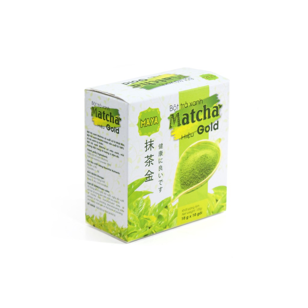 Bột Trà Xanh Matcha (Hộp 10 Gói x 10g)