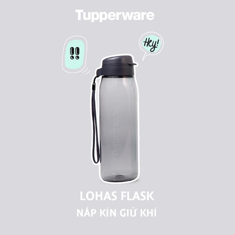 [Mã BMBAU50 giảm 10% đơn 99k] Bình nước Lohas Flask 750ml Tupperware bình đựng nước nhựa nguyên sinh an toàn