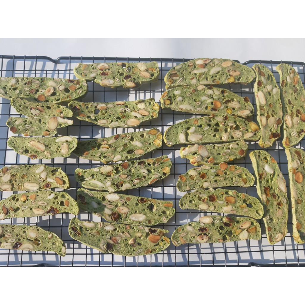 BÁNH BISCOTTI ĂN KIÊNG VỊ MATCHA TRÀ XANH 200G