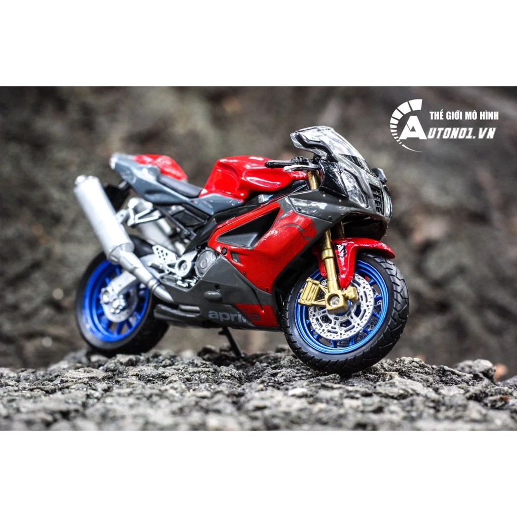 MÔ HÌNH APRILIA RSV 1000R 1:18 WELLY 7025