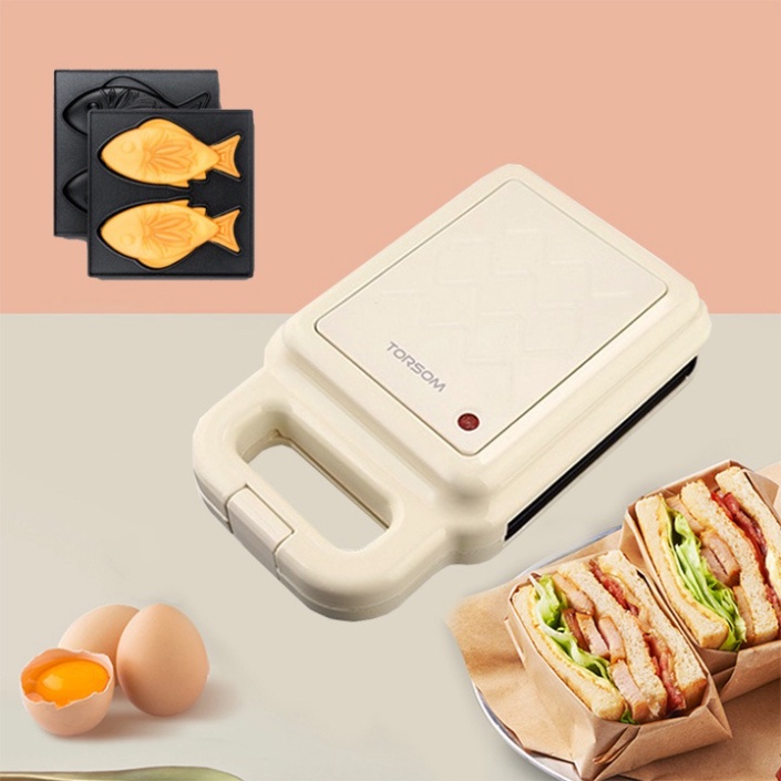 Máy làm bánh đa năng, nướng bánh cá takoyaki Torsom mini 600W