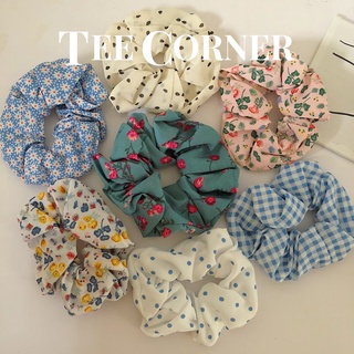 Dây buộc tóc Scrunchie Họa tiết dễ thương