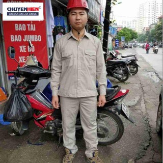 Quần áo bảo hộ lao động kaki màu ghi