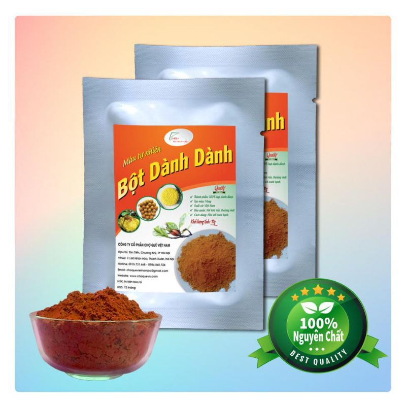 Bột tạo màu tự nhiên 50g(bột gấc/dành dành/lá gai/củ dền/lá nếp-lá dứa/lá cẩm tím/khoai lang tím/bí đỏ