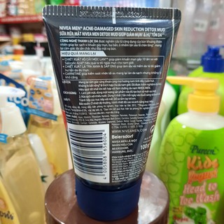 Sữa Rửa Mặt Nivea Men Anti-Acne 100g