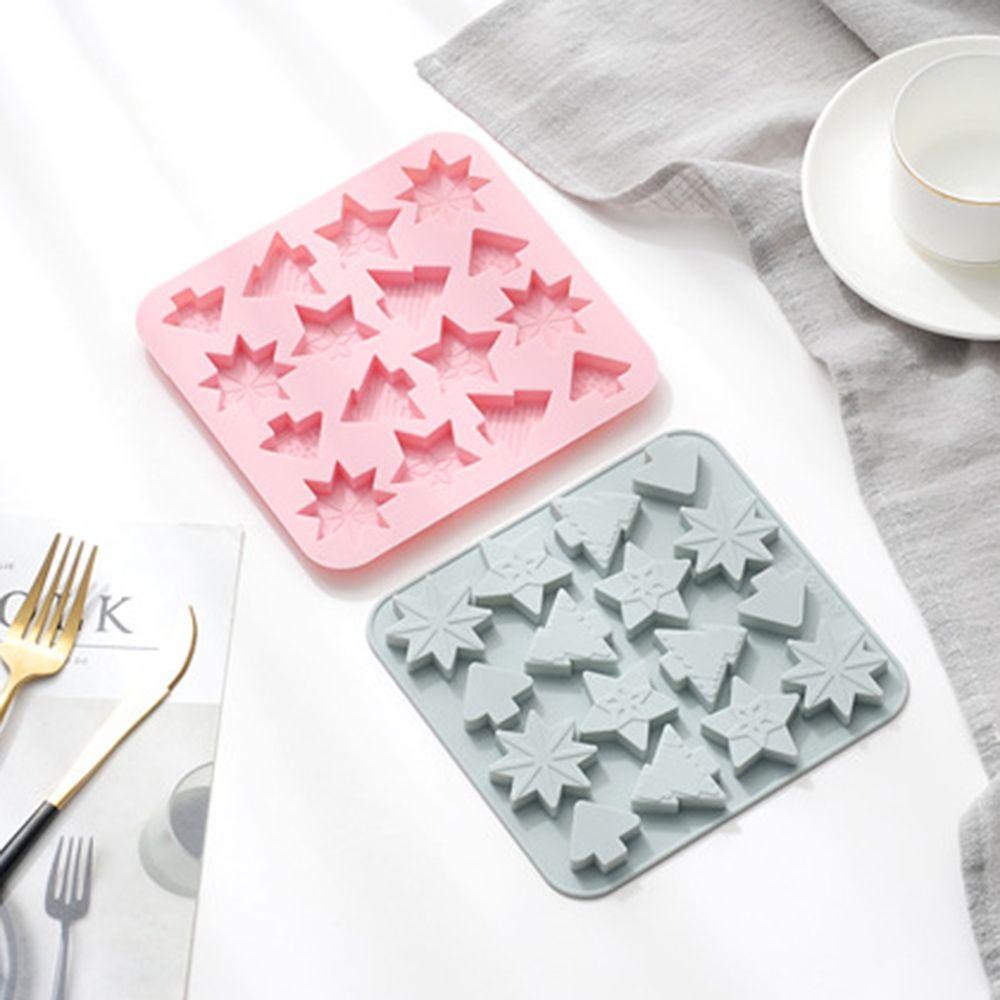 WTTLE Khuôn Silicone Làm Xà Phòng / Sô Cô La Hình Cây Bông Tuyết Xinh Xắn