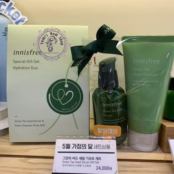 Bộ dưỡng da Green Tea Seed Serum & foam cleanser