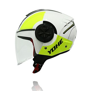 Mũ bảo hiểm 3/4 Yohe 851 - Trắng vàng