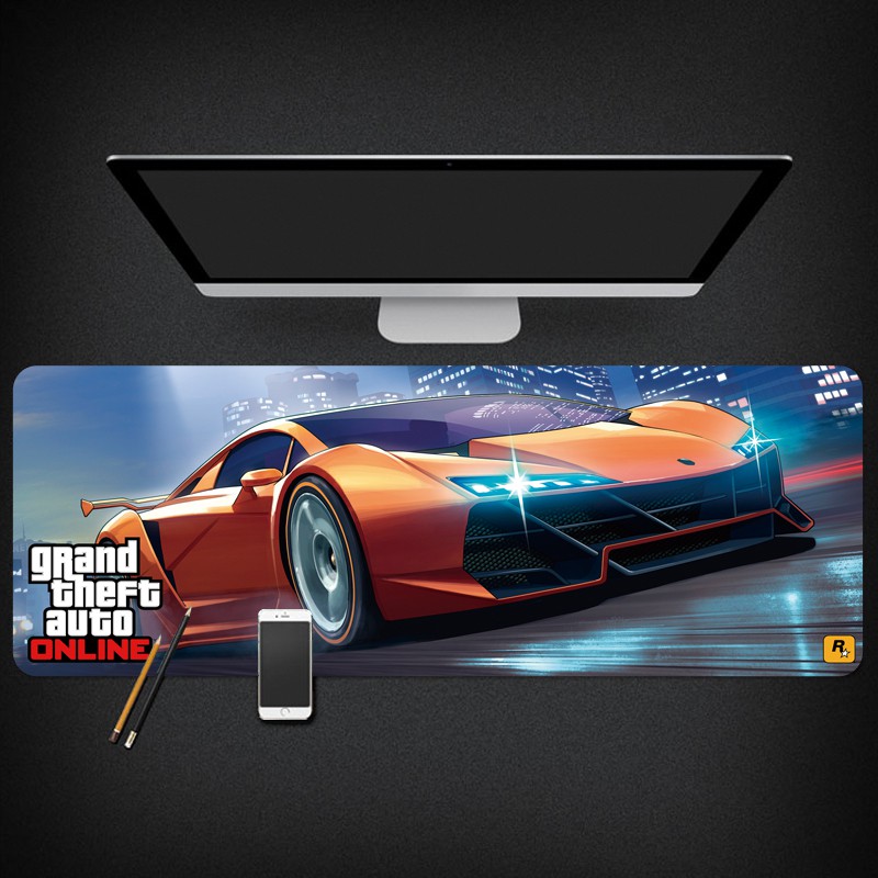 ♥❤❥Grand Theft Auto GTA5 surrounding the game mouse pad computer game keyboard table mat super large e-sports mouse pad