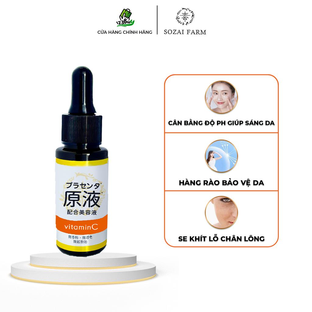 Tinh chất dưỡng da lành tính tăng độ đàn hồi Nhật Bản Sozai Farm Vitamin C Essence – Dạng Serum - 20ml