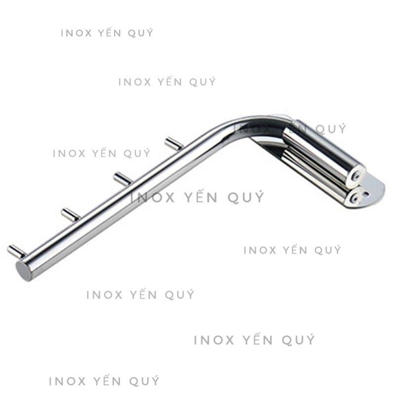 INOX304 THANH TREO QUẦN ÁO GẤP GỌN DÁN TƯỜNG HOẶC KHOAN