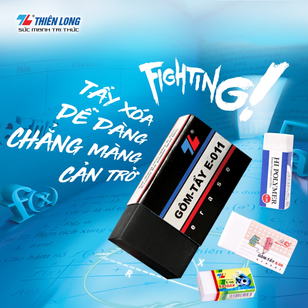 Gôm tẩy xoá chì Thiên Long THEARTSHOP
