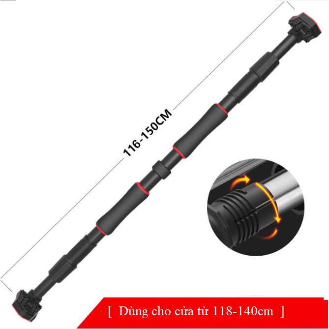 Xà Đơn Treo Tường 2020 (105 _150cm) Chốt Chống Xoay 360 SOWELL-Mẫu đầu lục giác