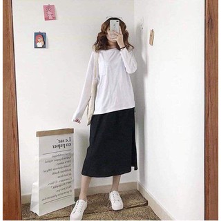 🤩🤩 121B1 Chân váy dài voan xẻ tà