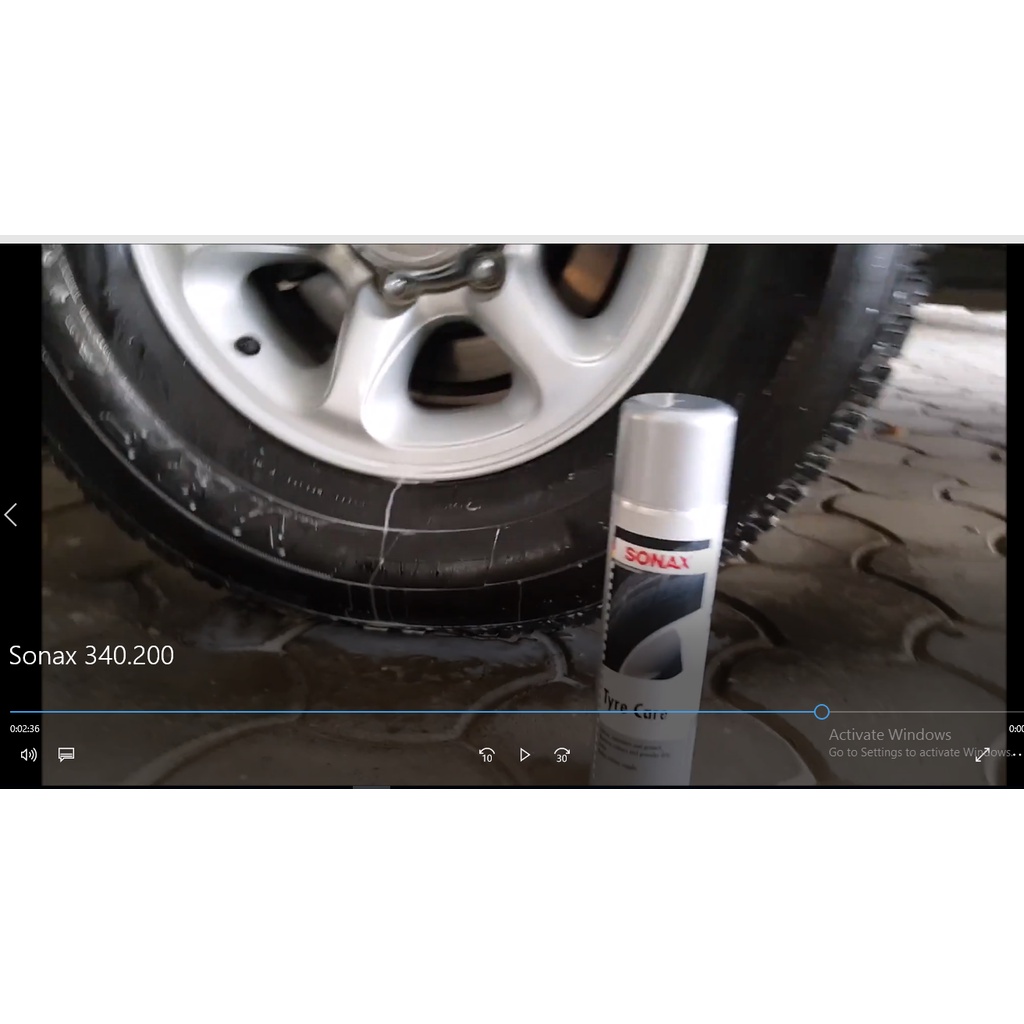 SONAX Tyre Care 435300 - Bọt chăm sóc và làm sạch lốp xe 400ml
