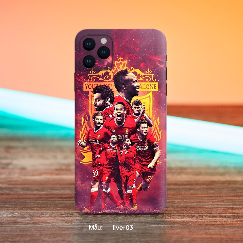Miếng dán điện thoại hình Liverpool cho iphone 6/7/8/6plus/7plus/X/XSmax và các máy android khác