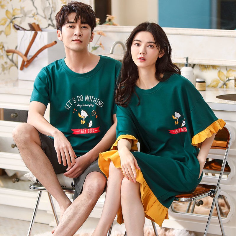 bán trước giá đặc biệtCặp đôi nhung Bắc Cực Mùa hè Cotton mỏng Đàn ông và phụ nữ Phiên bản Hàn Quốc của Phim h