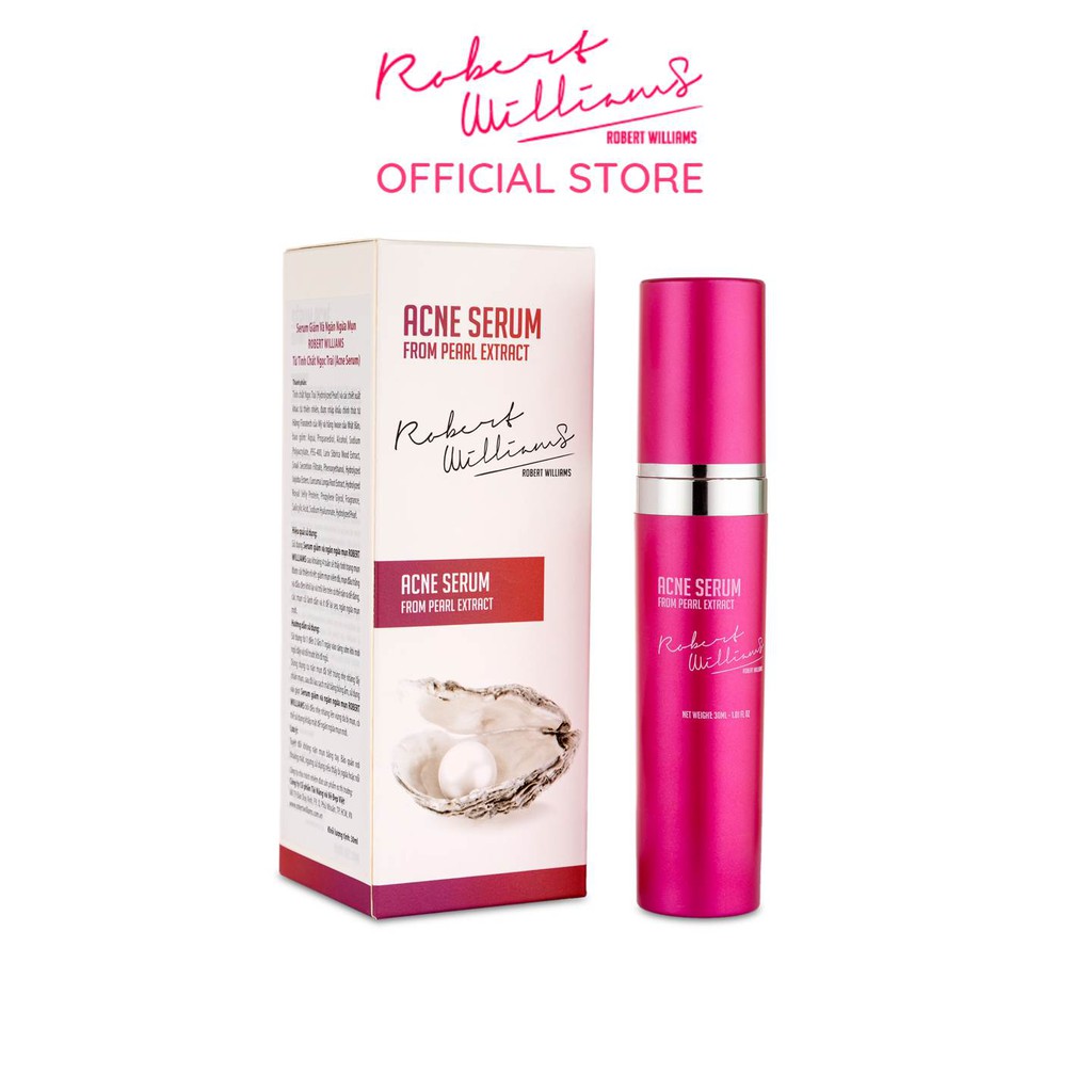 Tinh chất serum dưỡng sáng giảm mụn mờ thâm Ngọc trai 30ml ROBERT WILLIAMS Acne Serum | BigBuy360 - bigbuy360.vn