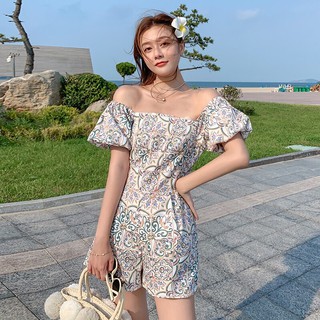 Jumpsuit hoạ tiết thổ cẩm