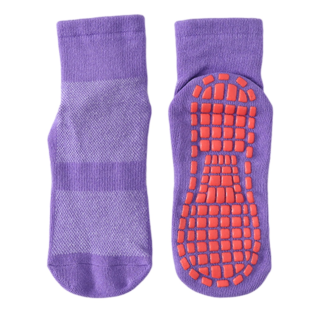 1 Đôi Vớ Tập Yoga Màu Trơn Siêu Mềm Mại Thoáng Khí Chống Trượt Tiện Dụng