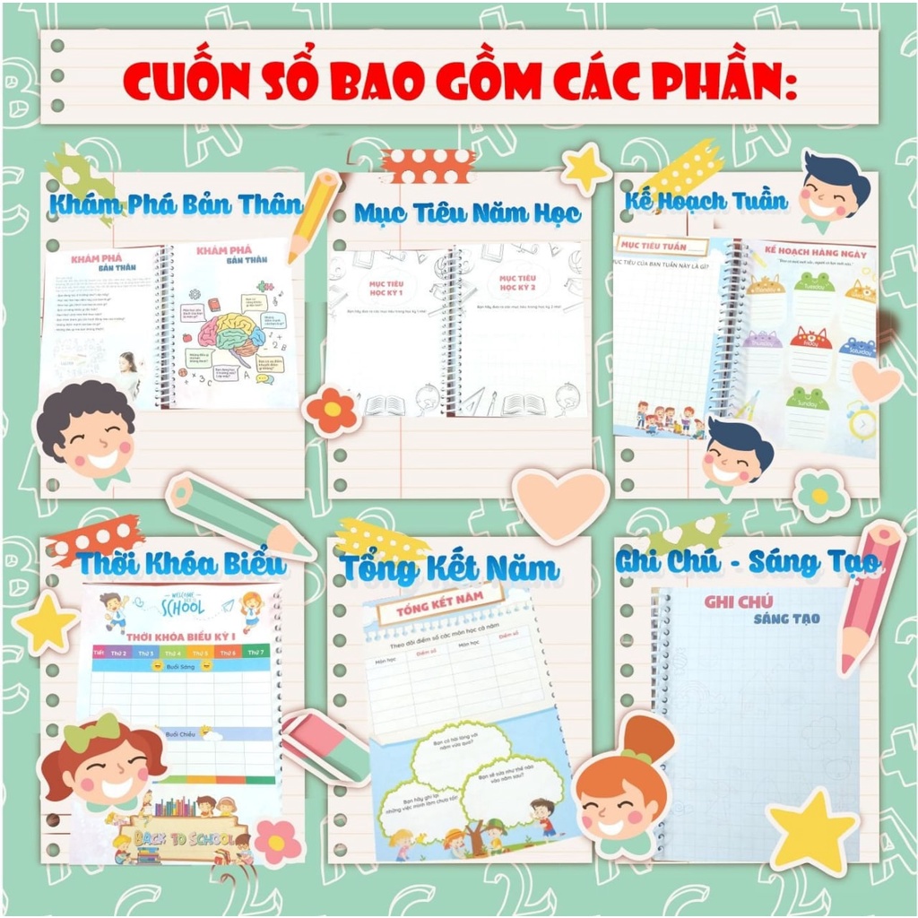 Sổ tay Planner Kids - Sổ tay lập kế hoạch học tập