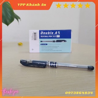 Bút gel, bút nước, bút ký Double A Silk Ball Pen mực xanh(ngòi 0.7mm)