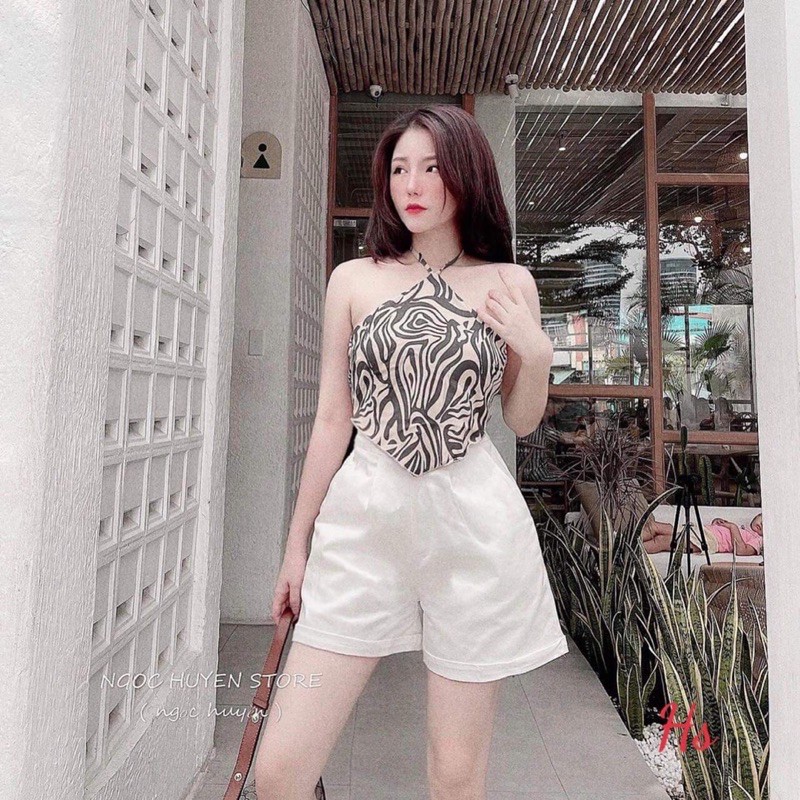 Sét yếm vằn quần sóc HSU1