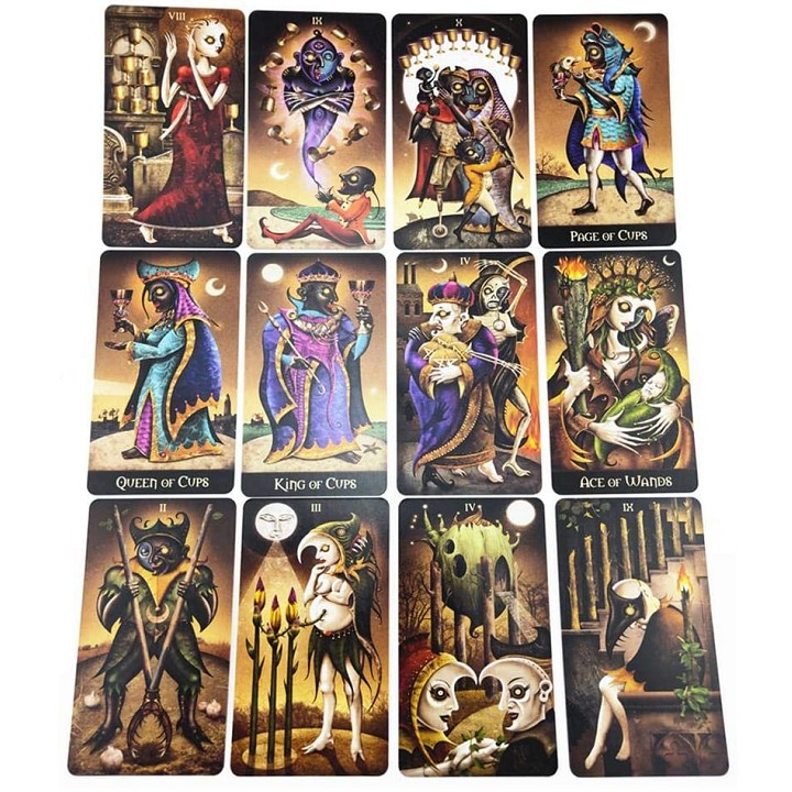 Bộ bài deviant moon tarot bản không viền tặng đá thanh tẩy