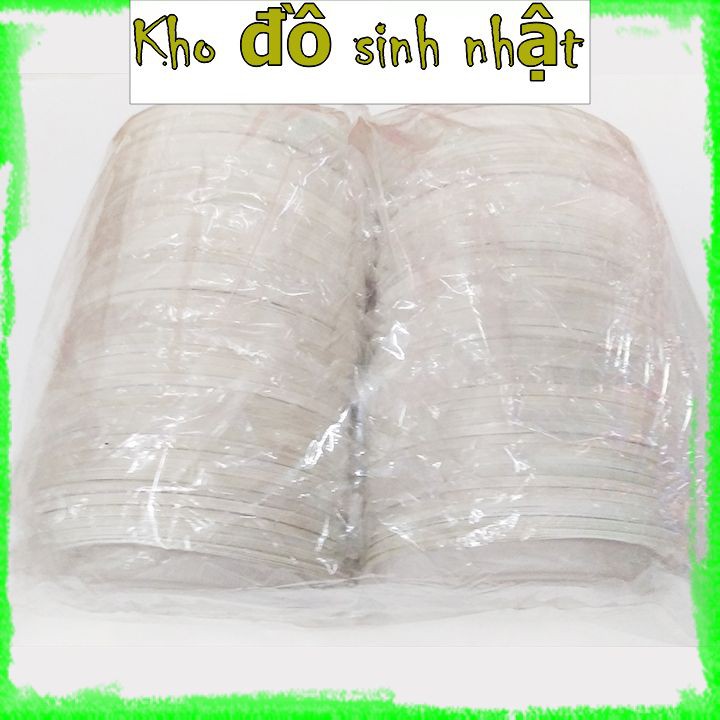 Túi 1000 đĩa nhựa dùng 1 lần, đĩa nhựa ăn bánh kem, đĩa nhựa đựng bánh kem