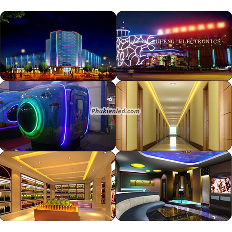 Đèn Led dây đôi chống nước ống nhựa 220V (bán theo m) 10m trở lên Tặng Nguồn - Đèn Led quấn cây dây đôi 2835 | BigBuy360 - bigbuy360.vn