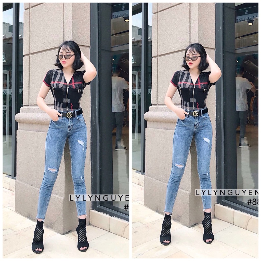 [SIZE ĐẠI] QUẦN JEAN 9 TẤC BIG SIZE NỮ 2439