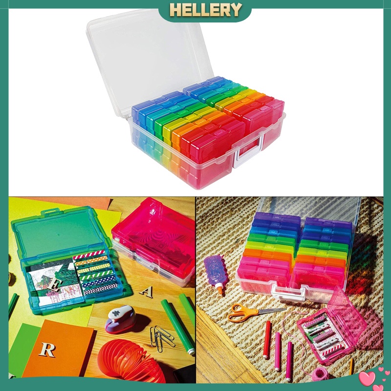 [HELLERY] Photo Storage Holder Box Picture Case Keeper Clear Protect Photo Organizer